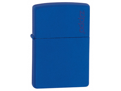 Zippo Royal Blue Matte W/ Logo ZP229ZL