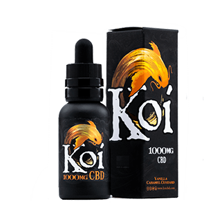 VAPE E-JUICE BY KOI CBD GOLD VANILLA CARAMEL CUSTARD